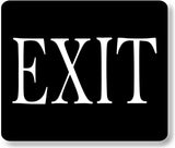 EXIT BLACK Metal Aluminum composite sign