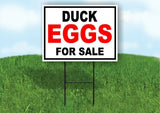 DUCK EGGS FOR SALE BLACK RED Yard Sign Road with Stand LAWN SIGN