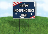 HAPPY INDEPENDANCE DAY Yard Sign ROAD SIGN with Stand LAWN POSTER