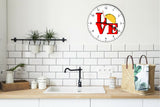 I Love Tacos Love Park Funny Kitchen Living room Wall Clock