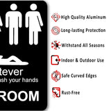 funny bathroom sign 8 1/2 X 10 RESTROOM SIGN Aluminum NEW An alien men women