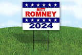 MITT ROMNEY 2024 18inx24in Yard Road Sign w/ Stand
