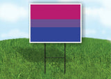 BISEXUALITY PRIDE FLAG Yard Sign Road with Stand LAWN SIGN