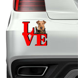 Airedale Terrier Love Park Cute Dog Fridge Refrigerator Car Magnet