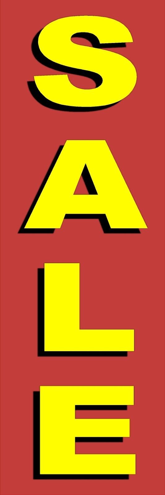 VERTICAL SALE Outdoor Banner (36"x108") … long lasting