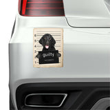 Curley coated retriever Mugshot Bad Dog Fridge refrigerator Car Magnet