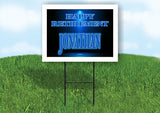 JONATHAN RETIREMENT BLUE 18 in x 24 in Yard Sign Road Sign with Stand