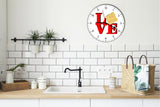 I Love Ramon Noodles Love Park Funny Kitchen Living room Wall Clock