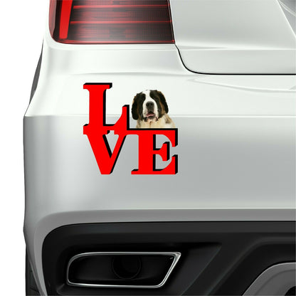 Saint Bernard Cute Dog Fridge Refrigerator Car Magnet