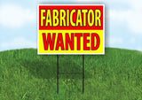Fabricator  DRIVER WANTED RED AND YELLOW Yard Sign Road with Stand LAWN SIGN