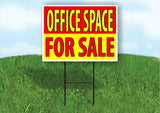 OFFICE SPACE FOR SALE RED YELLOW Plastic Yard Sign ROAD SIGN with Stand