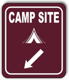 CAMP SITE DIRECTIONAL ARROW TRAIL 8 Variations Metal Aluminum composite sign