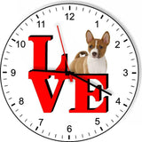 Basenji Love Park Cute Puppy Dog kitchen living room Wall Clock