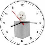 Poodle In Your Pocket Dog kitchen living room Wall Clock