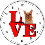 Silky Terrier Cute Puppy Dog kitchen living room Wall Clock