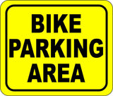 BIKE PARKING AREA YELLOW METAL Aluminum Composite