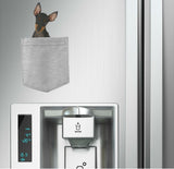 Manchester Terrier Dog in pocket Fridge Car Magnet Bumper Sticker App size 4"x7"