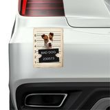 Jack Russel Mugshot Bad Dog Fridge refrigerator Car Magnet