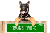 SIBERIAN HUSKY LANE 24"x6 ALUM COMPOSITE SIGN