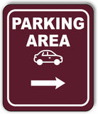 PARKING AREA DIRECTIONAL ARROW TRAIL 8 Variations Metal Aluminum composite sign
