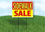 SIDEWALK SALE RED YELLOW Plastic Yard Sign ROAD SIGN with Stand