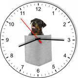 Rottweiler In Your Pocket Dog kitchen living room Wall Clock