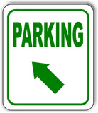 PARKING DIRECTIONAL GREEN 8 Arrow Variations Metal Aluminum composite sign