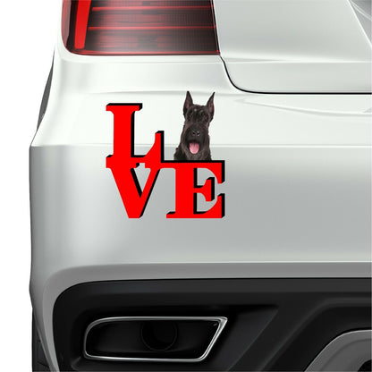 Giant Schnauzer Dog Love Park Dog Fridge Refrigerator Car Magnet