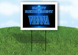 VIENNA RETIREMENT BLUE 18 in x 24 in Yard Sign Road Sign with Stand