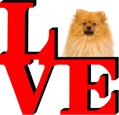 Pomeranian Love Park Cute Dog Fridge Refrigerator Car Magnet