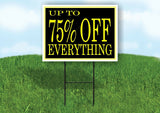 UP TO 75% OFF EVERYTHING BLACK YELLOW Yard Sign Road with Stand LAWN SIGN