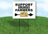 ARKANSAS SUPPORT FARMERS RIGHT ARROW Yard Sign w Stand LAWN  SIGN Single