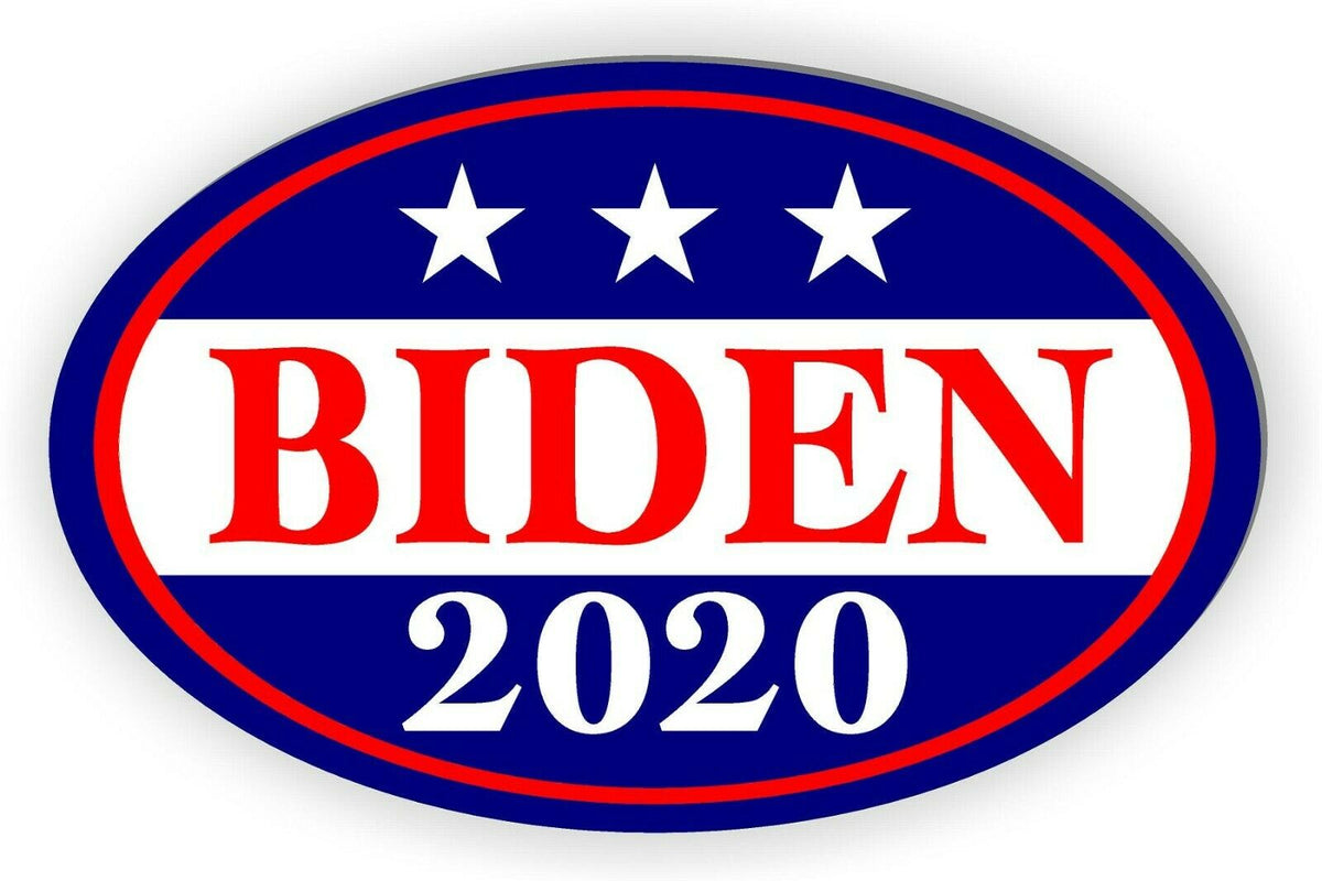 Joe Biden for President 2020 Car magnet Magnetic Bumper Sticker oval 5.5"x3.5"