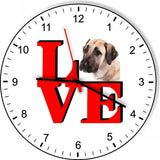 Anatolian Shepard Love Park Cute Puppy Dog kitchen living room Wall Clock