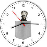 Saluki In Your Pocket Dog kitchen living room Wall Clock