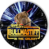 Best Bull Mastiff Dog Galaxy Wars Space Star Kitchen Livingroom Wall Clock