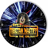 Best Tibetan Mastiff Dog Galaxy Wars Space Star Kitchen Livingroom Wall Clock
