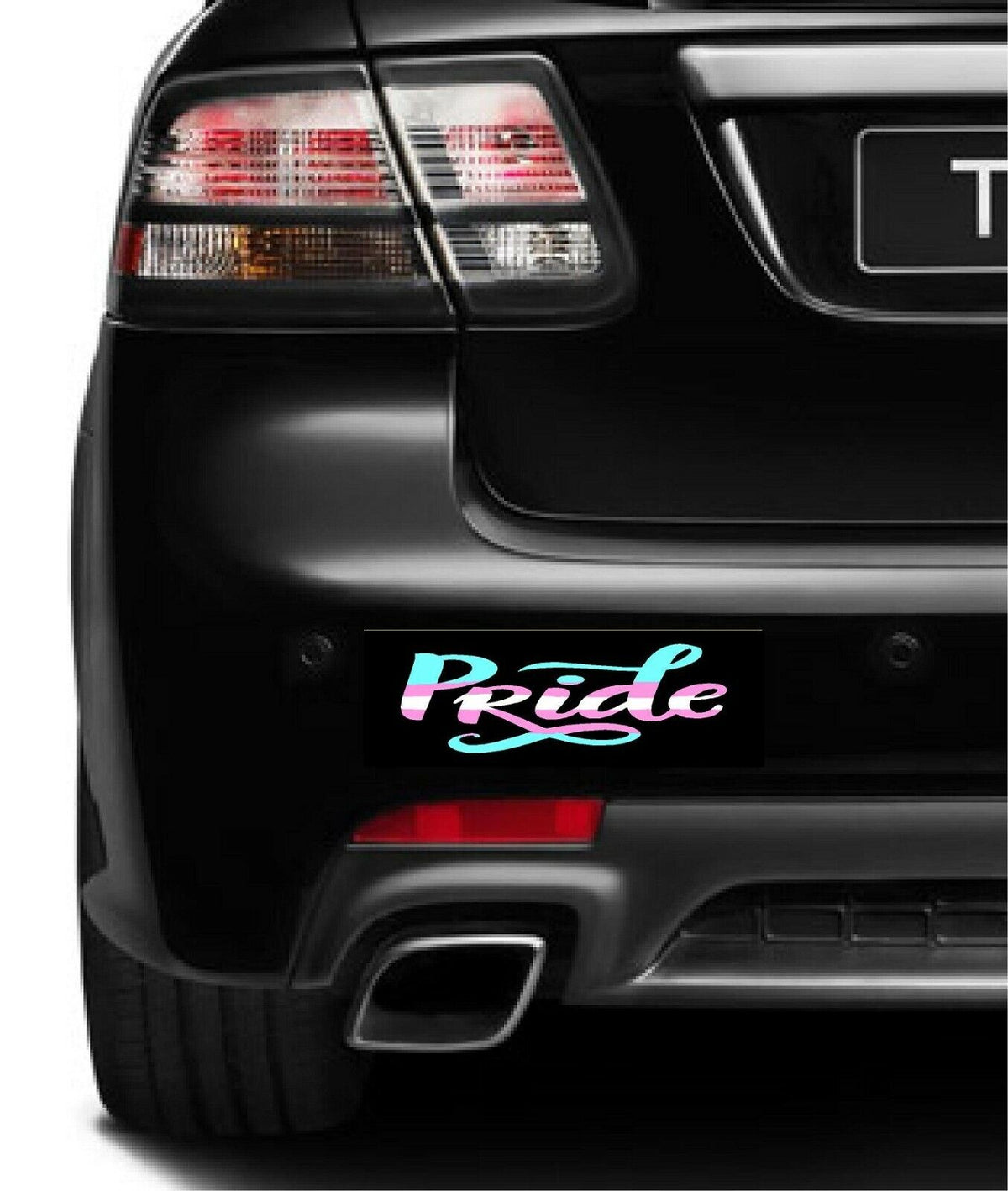 Set of 4  magnetic bumper stickers magnets transgender FLAG PRIDE LOVE WINS