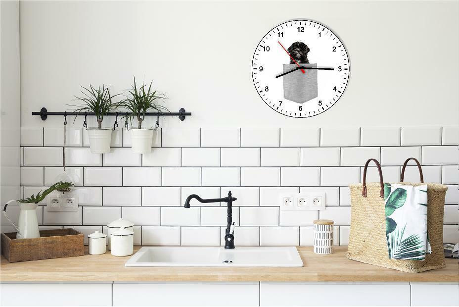 Lhasa Apso In Your Pocket Dog kitchen living room Wall Clock