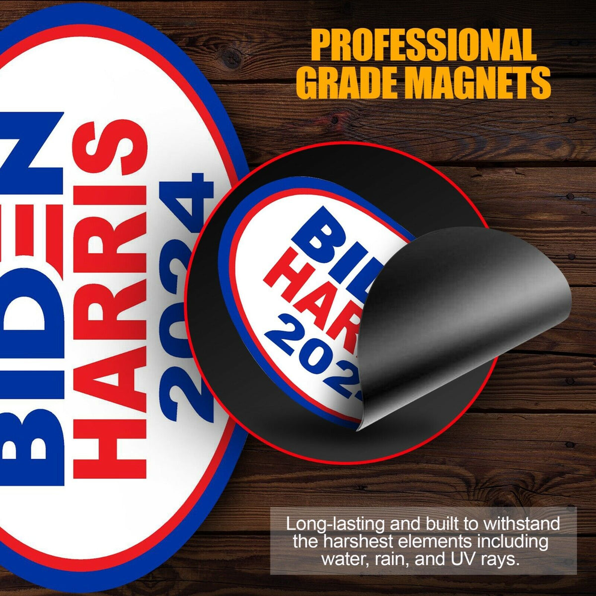 Joe Biden Harris car magnet President 2024 Magnetic Bumper Sticker 5.5"x3.5