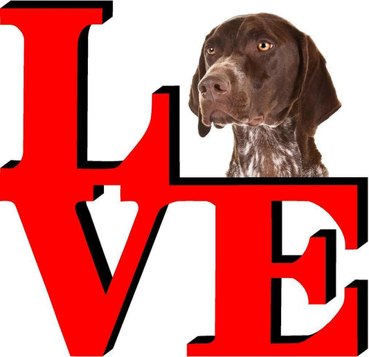 German Shorthair Pointer Dog Love Park Dog Fridge Refrigerator Car Magnet