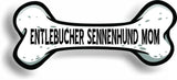 Dog Mom Entlebucher Sennenhund Bone Car Magnet Bumper Sticker 3"x7"