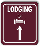 LODGING DIRECTIONAL ARROW TRAIL 8 Variations Metal Aluminum composite sign