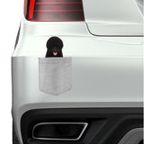 Portuguese Water D Dog in pocket Fridge Car Magnet Bumper Sticker App size 4"x7"