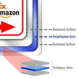 Please Deliver All Packages To Front Door Right Arrow Aluminum Composite Sign