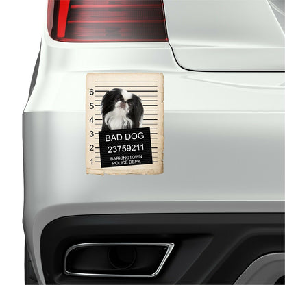 Japanese Chin Mugshot Bad Dog Fridge refrigerator Car Magnet