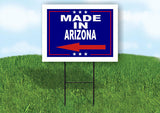 ARIZONA MADE IN LEFT ARROW Yard Sign w Stand LAWN SIGN Single