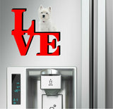 West Highland Terrier Cute Dog Fridge Refrigerator Car Magnet