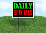 DAILY SPECIALS NEON Yard Sign with Stand LAWN SIGN