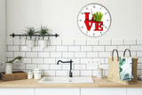 I Love Asparagus Love Park Funny Kitchen Living room Wall Clock